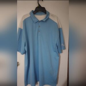Nike Men's " Sky Blue  Aviation" Blue and White Polo Shirt Custom Shirt❗
